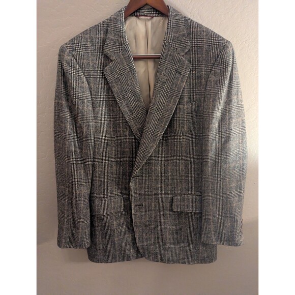 Jos. A. Bank Other - Jos A Bank Camel Hair Glen Plaid Sport Coat Blazer Jacket Brown Tan Men's 38r